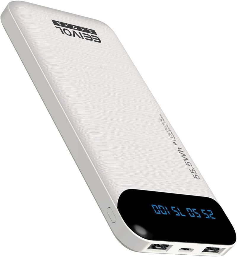 モバイルバッテリー 15000mAh 大容量 極薄 軽量 2台同時充電 コンパクト パワーバンク 防災 緊急用 PSE認証 iOS/Android対応