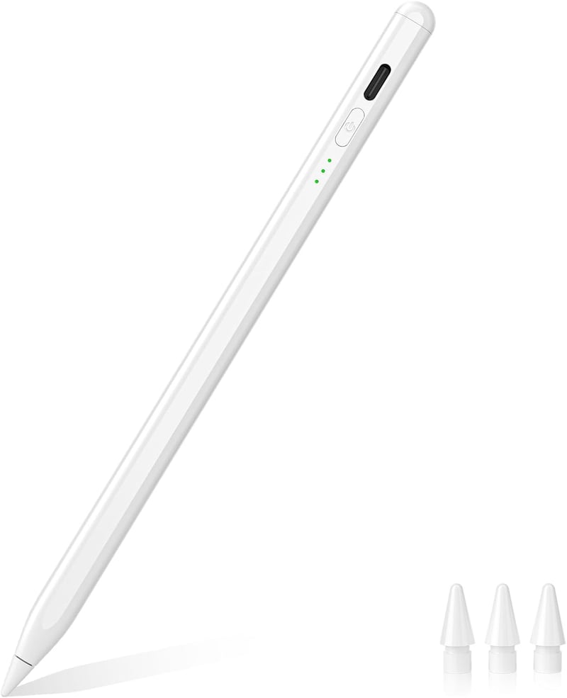iPad対応互換ペンシル Type-C急速充電 磁気吸着 軽量 極細