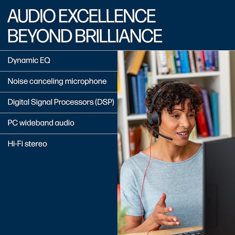 両耳用USB-A/3.5mm接続有線ヘッドセット ブラック(PC/Mac/タブレット/モバイル対応)