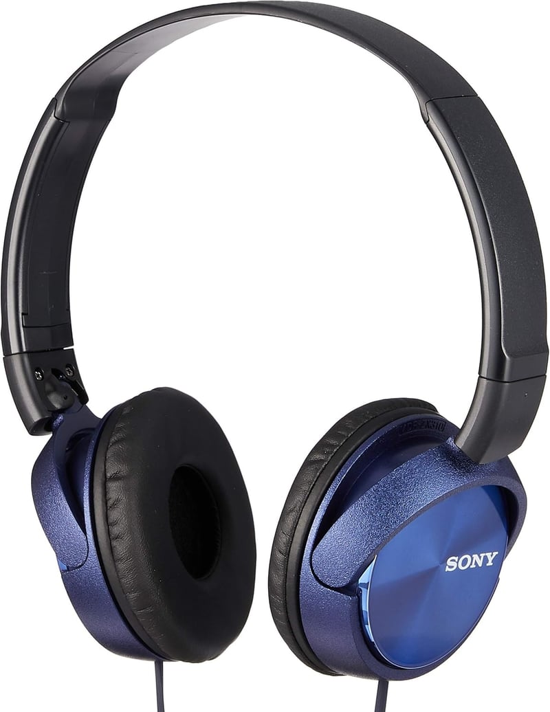 密閉型折りたたみヘッドホン ブルー MDR-ZX310