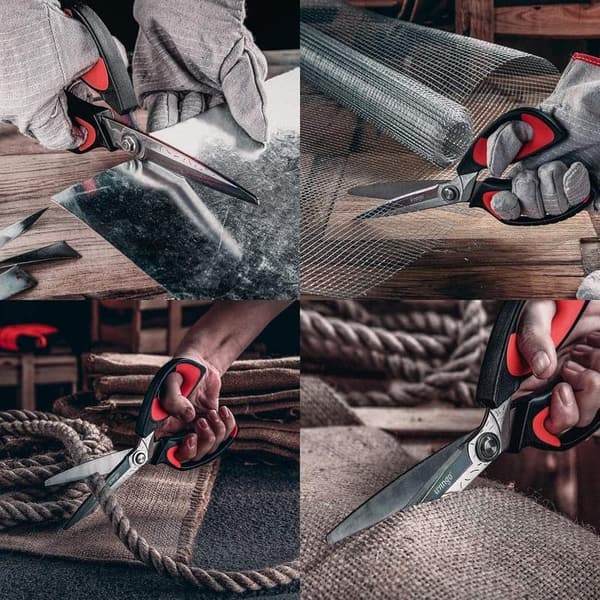 多目的高硬度チタンコーティングはさみ 253mm ステンレス鋼製 園芸・家庭用