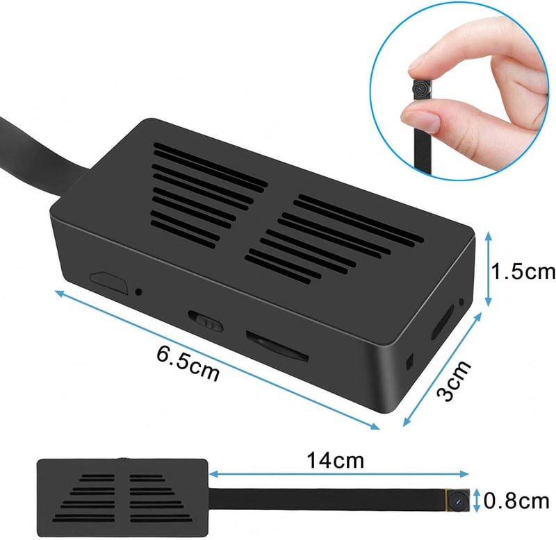 隠しカメラ 1080P 動体検知 7時間連続録画 USB充電式 小型防犯カメラ 128GBカード対応
