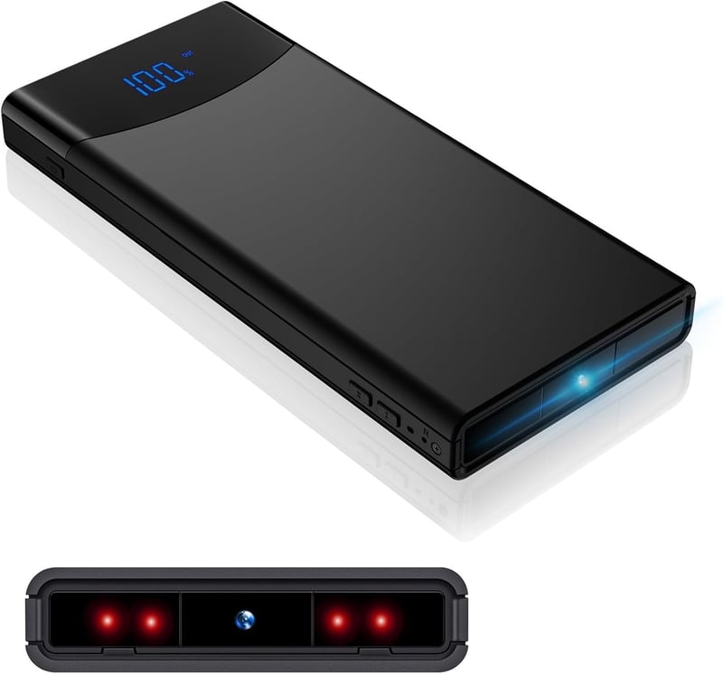 見守りカメラ 50時間連続録画 USB充電式 1080P 暗視機能 動体検知 256GB対応 ブラック