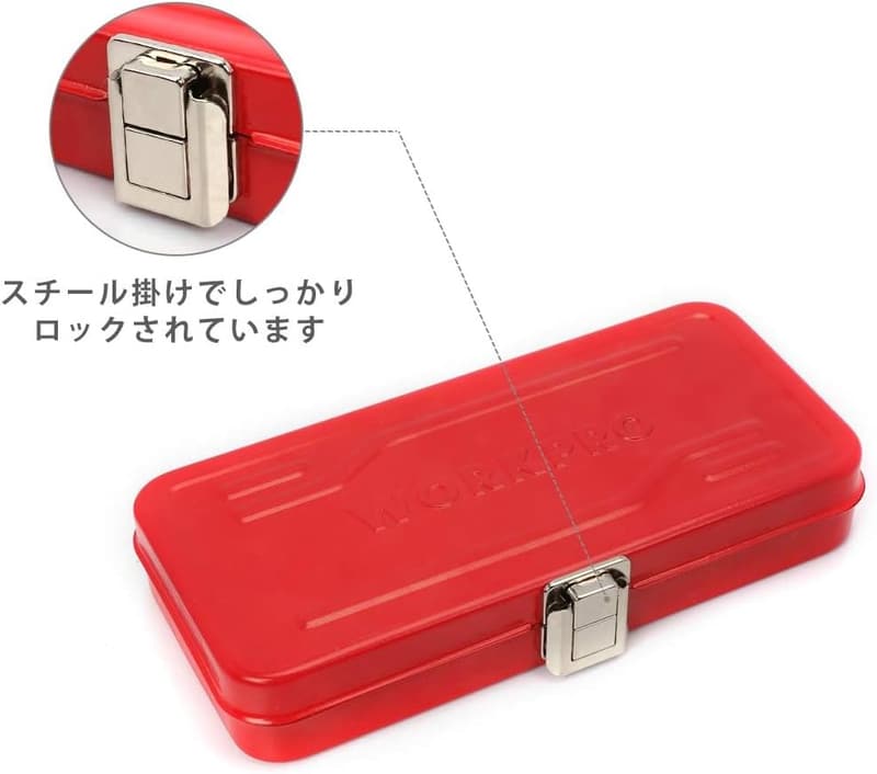 WORKPRO ソケットレンチセット 37点 ガレージ用鉄製ケース付【クイックリリース】