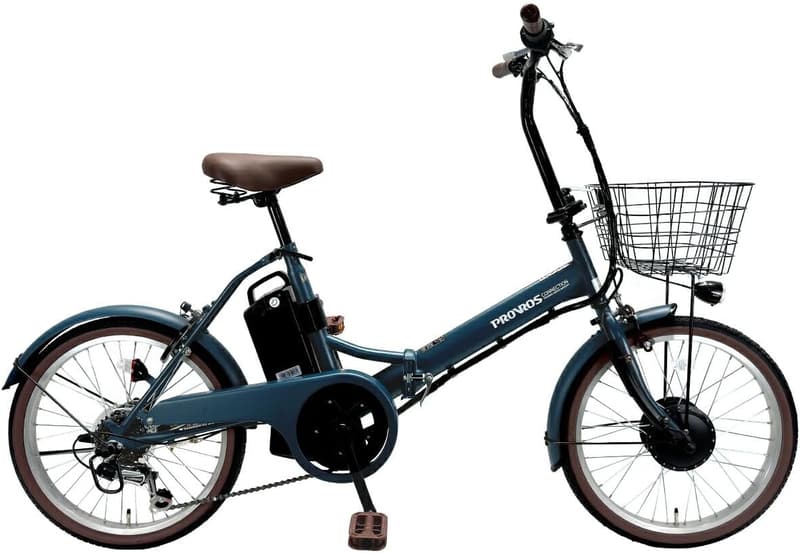 電動アシスト自転車 20インチ 折りたたみ型 シマノ6段変速 最大46km走行【1年保証】 P-206E