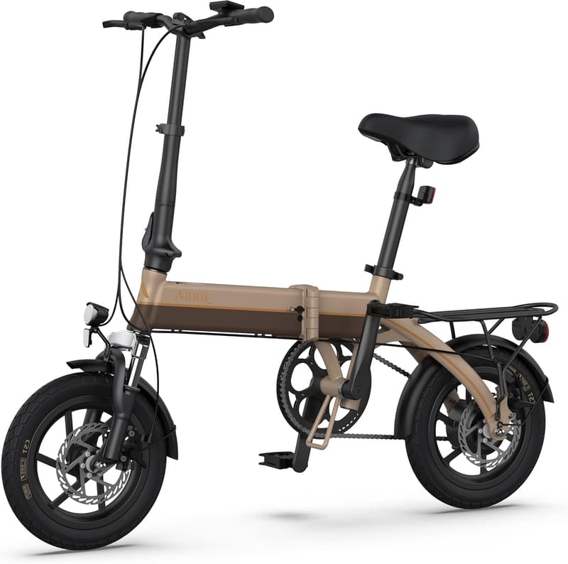AiDDE A1TS 電動アシスト自転車 折りたたみ式 14インチ 最大80㎞走行 5段アシストモード サスペンション搭載