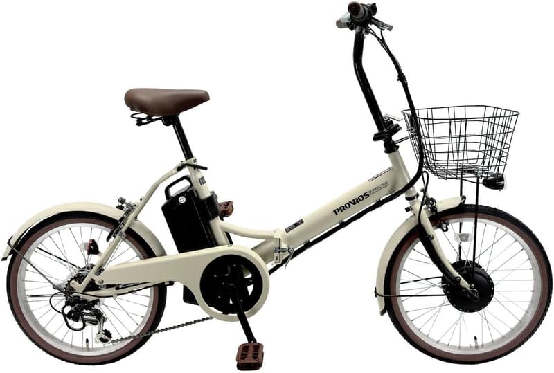 PROVROS 電動アシスト折りたたみ自転車 20インチ シマノ6段変速 最大46km走行【公道可・メーカー保証1年】