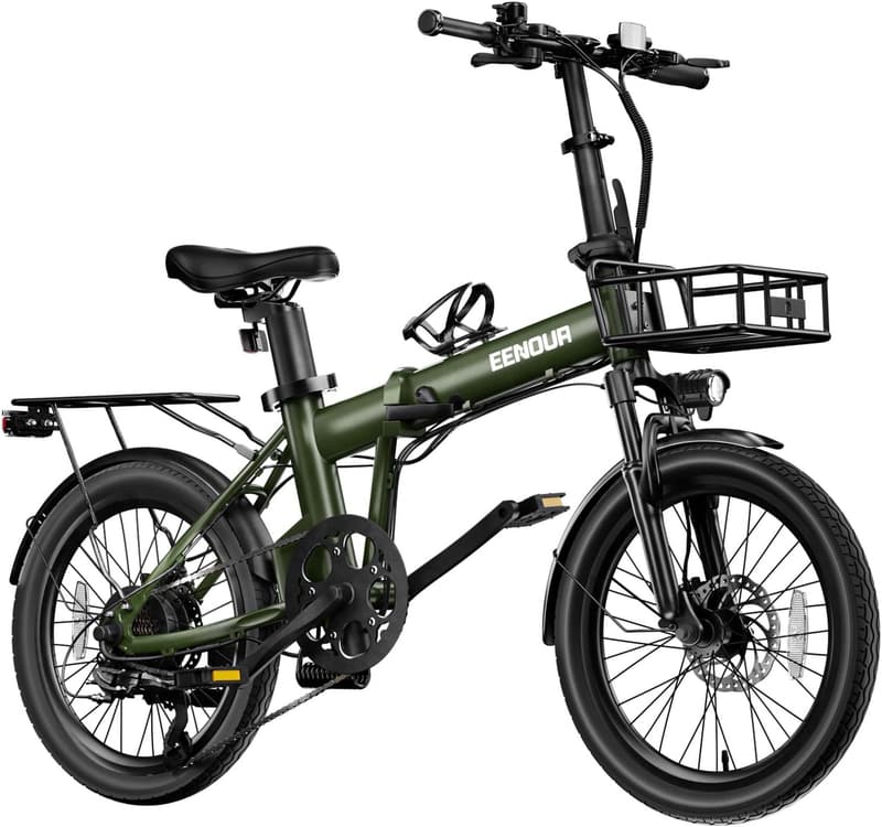 EENOUR C4 折りたたみ式電動アシスト自転車 20インチ 最大140km走行 7段変速 サスペンション搭載 通勤・アウトドア用