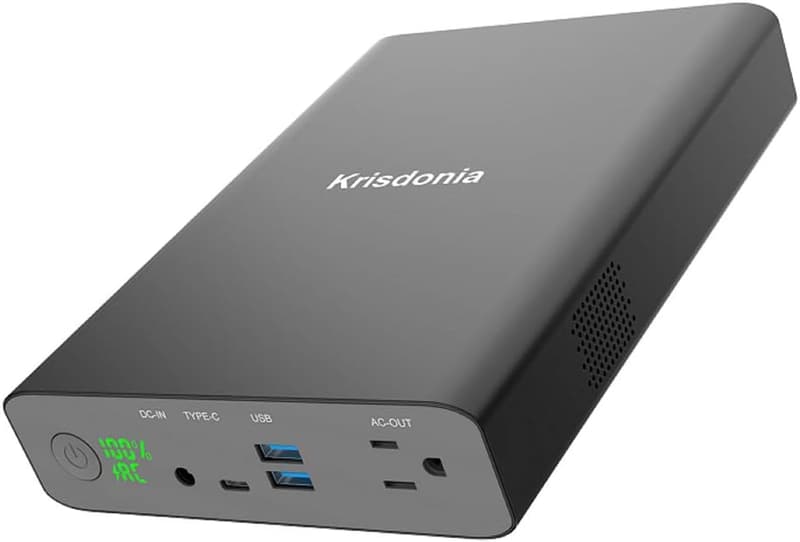Krisdonia 大容量60000mAhポータブル電源 家庭＆アウトドア用 PSE認証 小型軽量