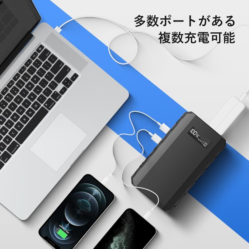 災害時バックアップ用ポータブル電源 88Wh 24000mAh 超急速充電対応