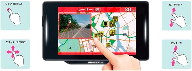 GPS搭載 セーフティディテクター レーザー受信・トリプルセンサー 18バンド AR-W87LA