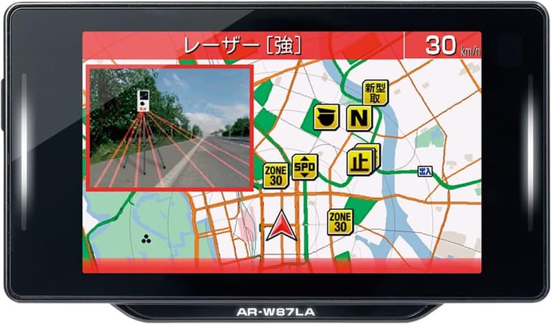 GPS搭載 セーフティディテクター レーザー受信・トリプルセンサー 18バンド AR-W87LA