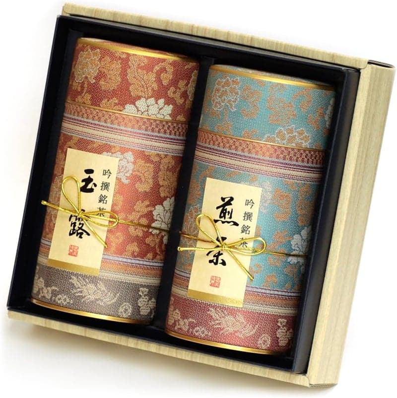 お歳暮ギフト 京都利休園 国産玉露・煎茶詰合せ 80g×2