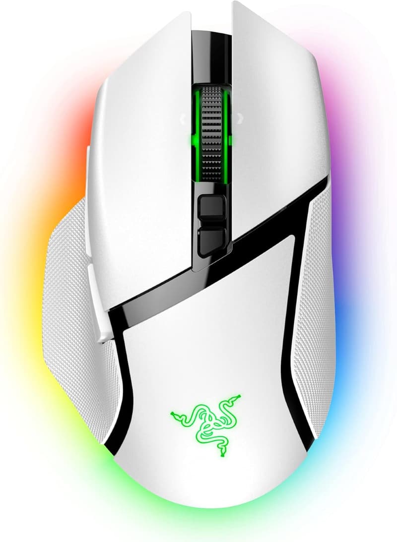Razer Basilisk V3 Pro ホワイト ゲーミングマウス ワイヤレス Bluetooth 30,000DPI 13ゾーンChroma RGB【日本正規代理店保証】