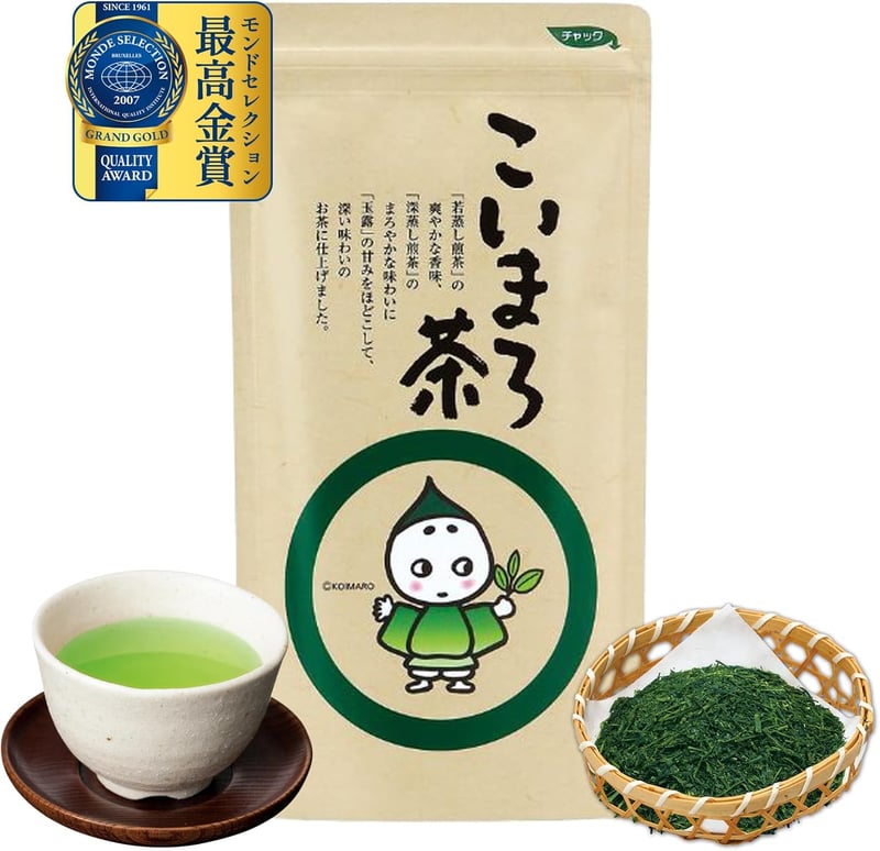 モンドセレクション受賞 京茶 こいまろ茶 100g 深蒸し・若蒸し煎茶 ブレンド茶葉