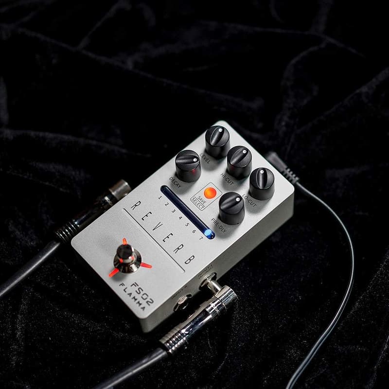 デジタルリバーブギターペダル FS02 - 7種クラシックエフェクト・バッファーバイパス付き