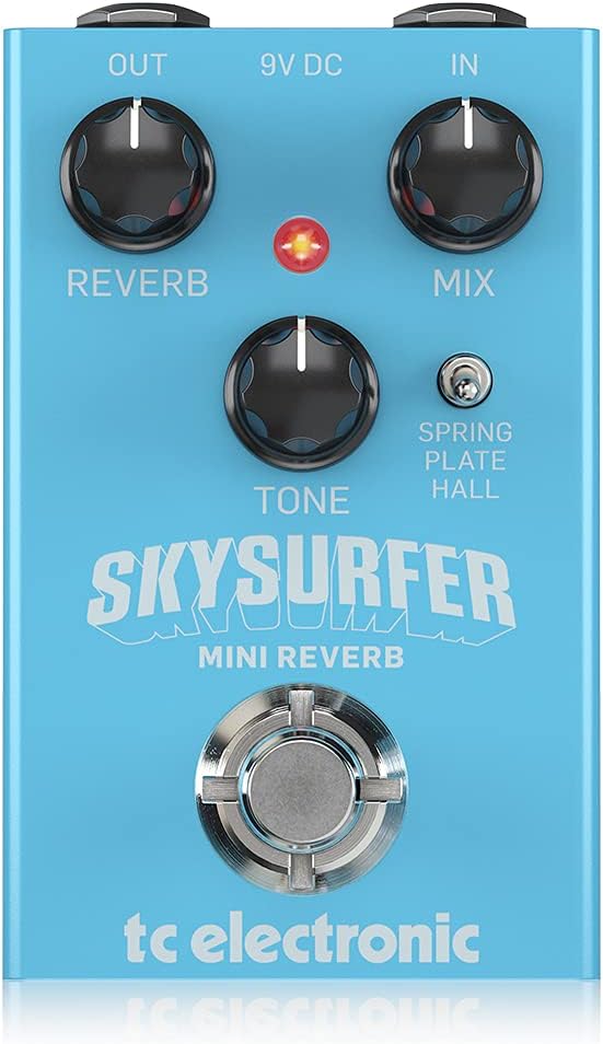 デジタルリバーブペダル SKYSURFER MINI REVERB - コンパクトサイズ、選べるアルゴリズム(スプリング・プレート・ホール)
