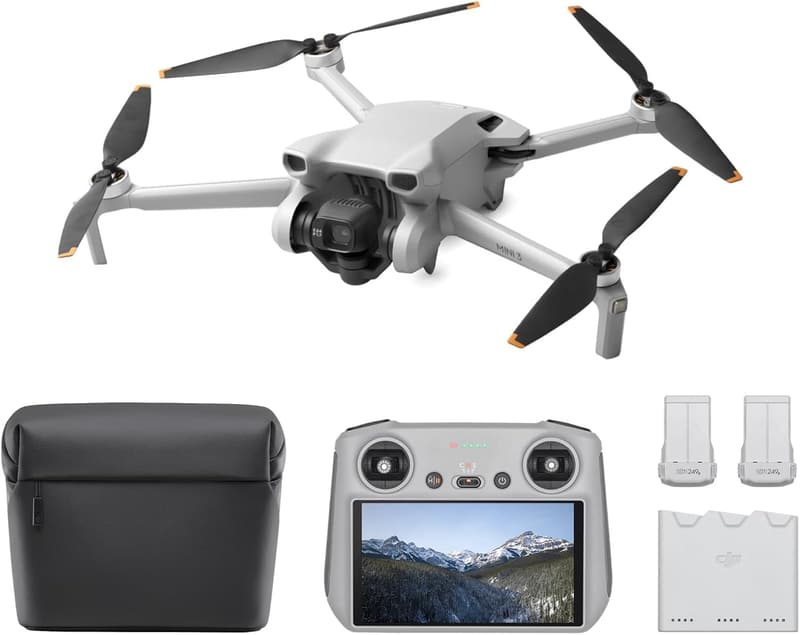 DJI Mini 3 Fly Moreコンボ ドローン 4Kカメラ 初心者向け 折り畳み式 追加バッテリー×2付き