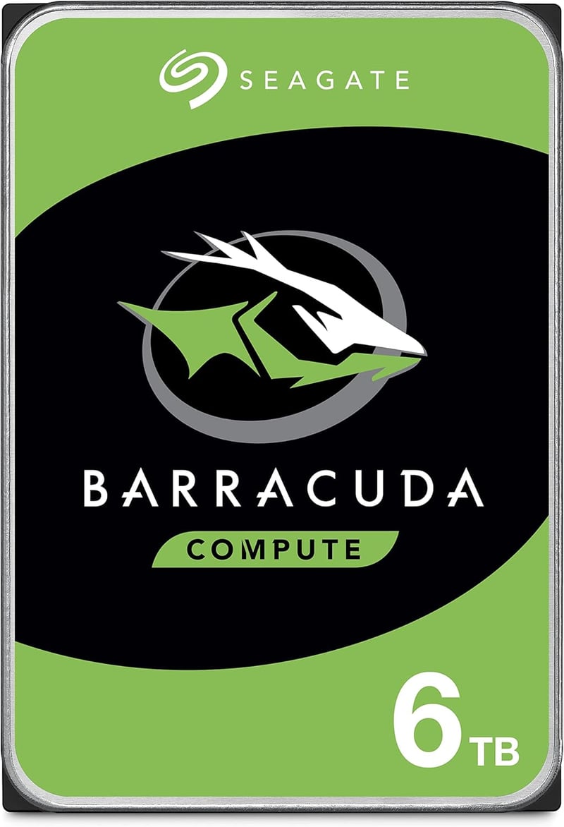 Seagate BarraCuda 6TB 内蔵HDD 5400rpm - 2年保証 エコパッケージ