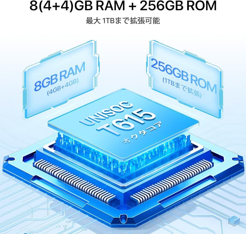 UMIDIGI Note 100A Android 14スマートフォン 8GB/256GB 120Hz 6.8インチ ブラック 5000mAh デュアルSIM