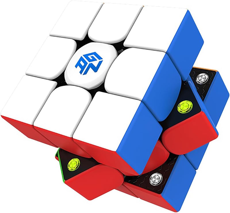競技用磁石内蔵3x3キューブ（GAN 356M） - 回しやすいステッカーレス