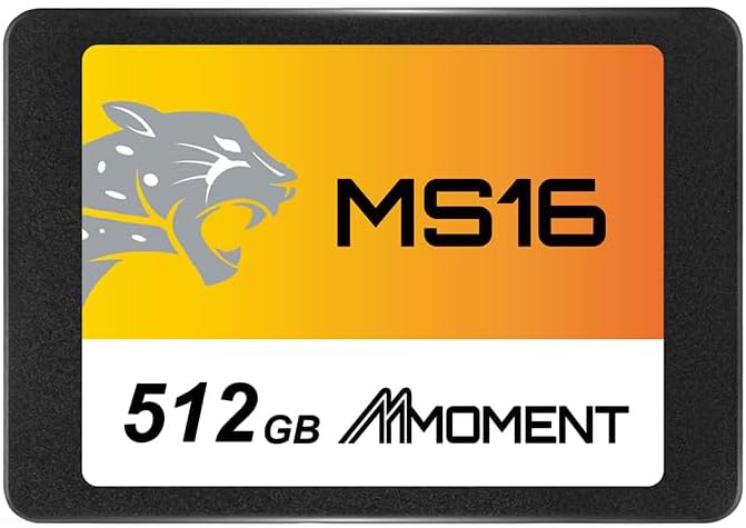 MMOMENT MS16 512GB 2.5インチSSD SATA3（最大読込速度550MB/s）