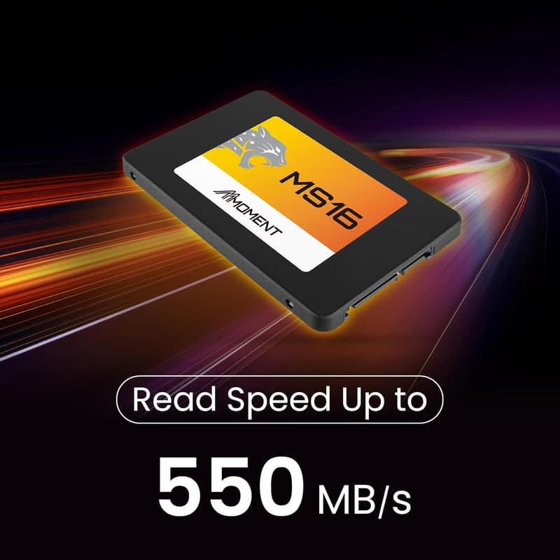 MMOMENT MS16 512GB 2.5インチSSD SATA3（最大読込速度550MB/s）