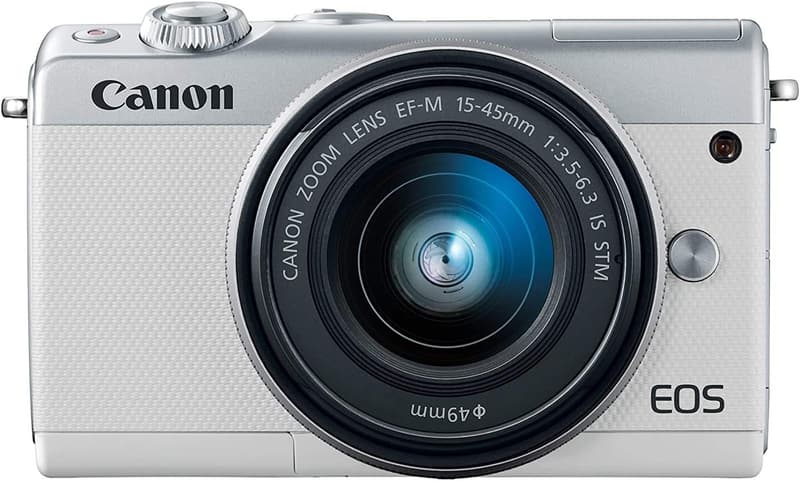 Canon EOS M100 ホワイト ミラーレス一眼カメラ レンズキット EF-M 15-45mm