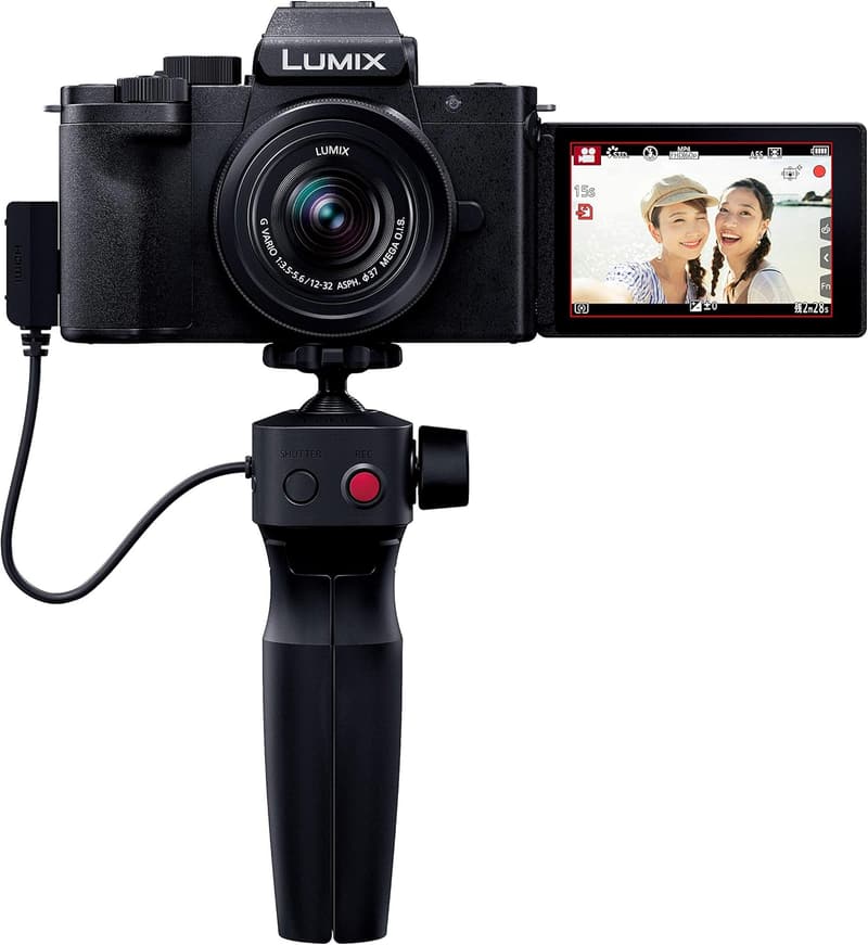 パナソニック ルミックス G100V Vlogミラーレスカメラ 標準ズームレンズ＆トライポッドグリップ付属 ブラック