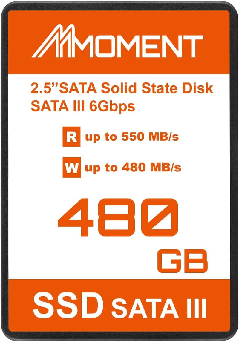 480GB 2.5インチ SATA3 SSD (読込最大550MB/s)