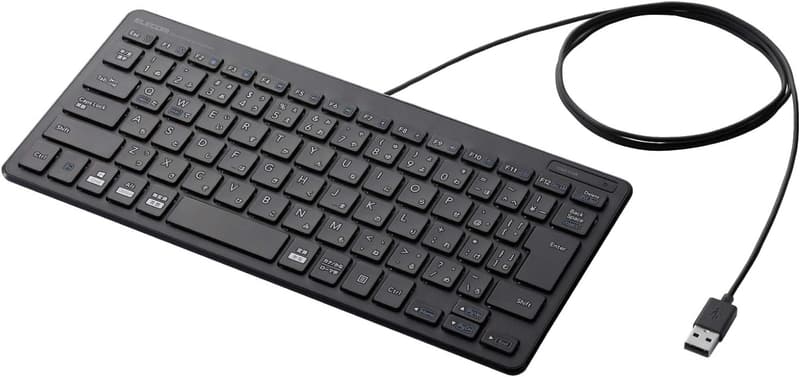 エレコム 有線パンタグラフ ミニキーボード ブラック TK-FCP096BK