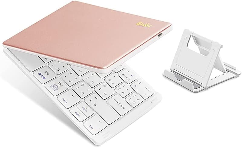Ewin ワイヤレス Bluetooth キーボード 折りたたみ式 日本語配列 Type-C充電対応 4システム対応