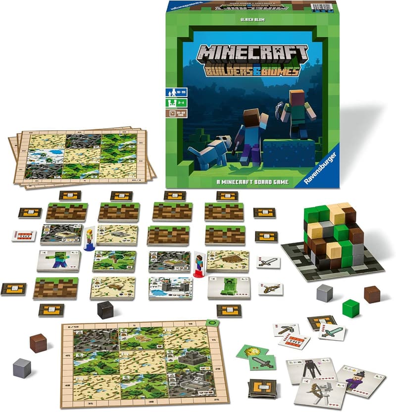 マインクラフト ボードゲーム ビルダーズ＆バイオーム 日本語説明書付き【正規輸入品】