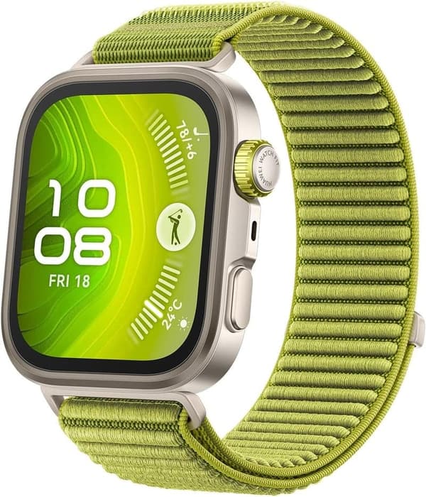 HUAWEI WATCH FIT 4 Pro スマートウォッチ ゴルフ機能付き アウトドア向け 1.82インチディスプレイ グリーン