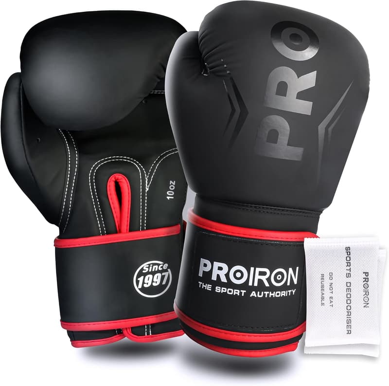 PROIRON ボクシンググローブ 8-14オンス 耐久性・快適性重視 メンテナンスバッグ付 180日保証