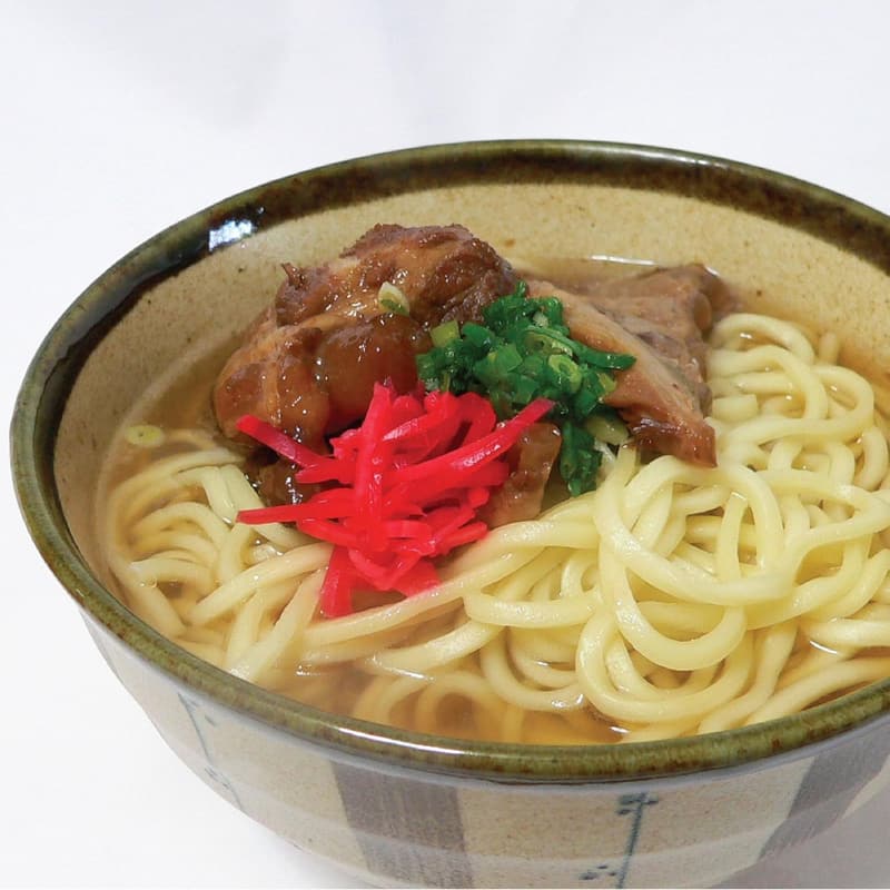 沖縄そば 炙り軟骨ソーキ4人前セット 【乾麺・こーれーぐーす付き】