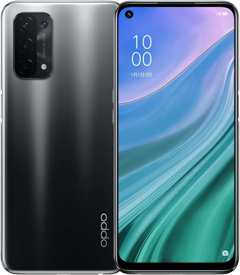 OPPO A54 5G SIMフリー スマートフォン シルバーブラック 大画面 高性能カメラ