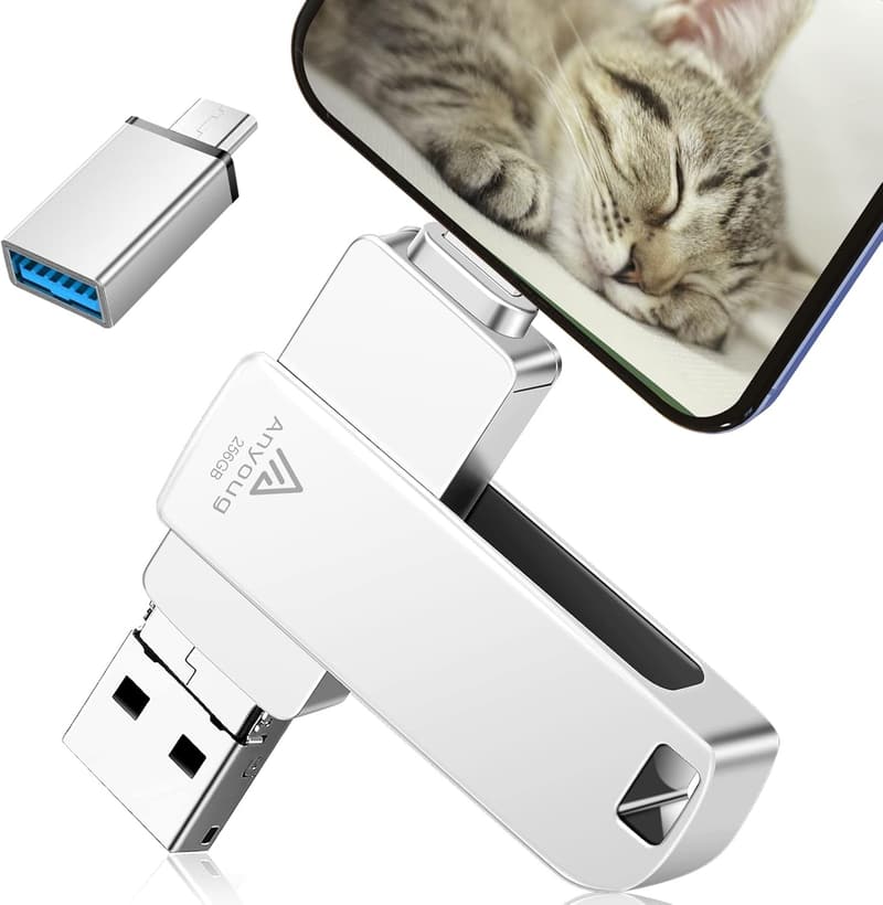 128GB OTG対応4in1 USBメモリ フラッシュドライブ（iPhone/Android/PC対応）