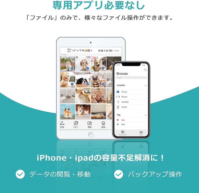 128GB OTG対応4in1 USBメモリ フラッシュドライブ（iPhone/Android/PC対応）