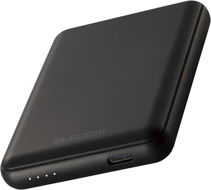 エレコム 5000mAhモバイルバッテリー Type-C 入出力対応 ブラック