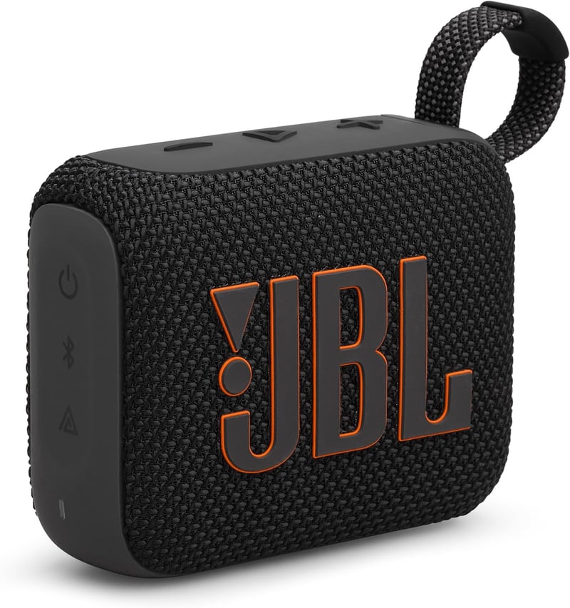 JBL GO4 ポータブルBluetoothスピーカー IP67防水 USB-C充電 ブラック