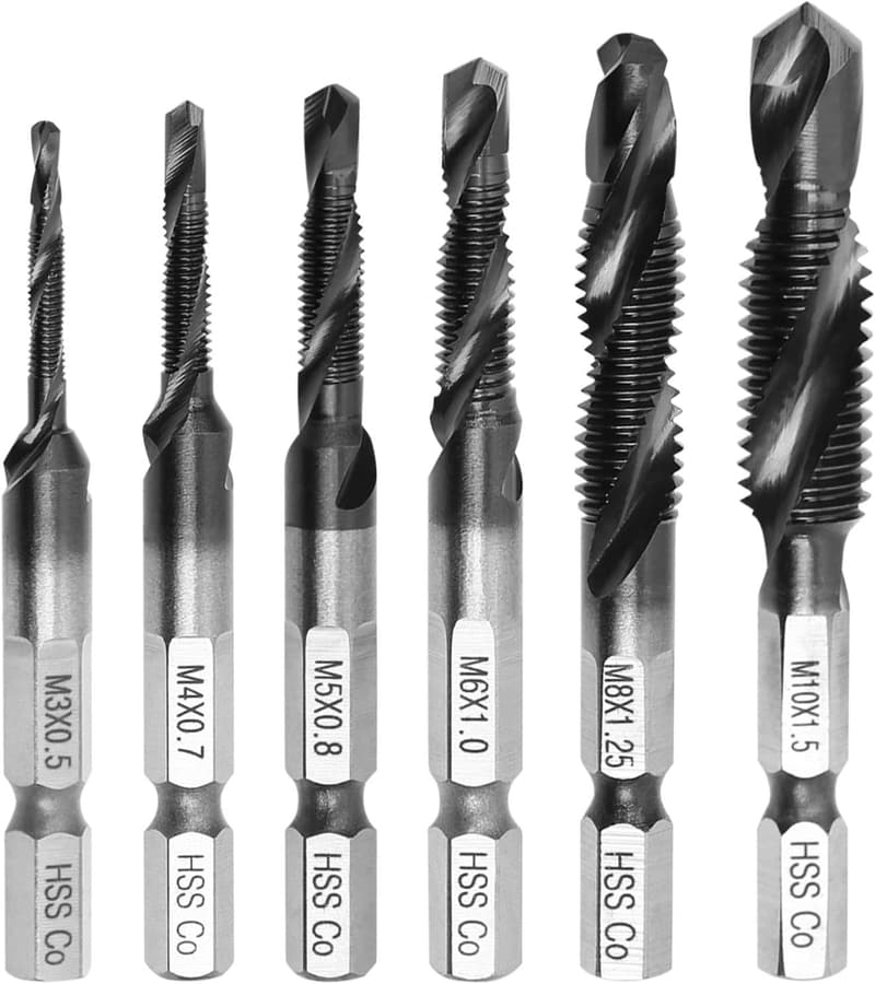 ステンレス用タップドリルセット 6本組 コバルトハイス鋼 HSS-Co M35