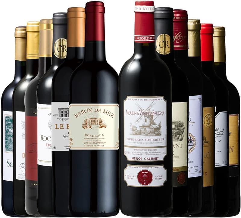 ボルドー金賞赤ワインセット（750ml）12本入り