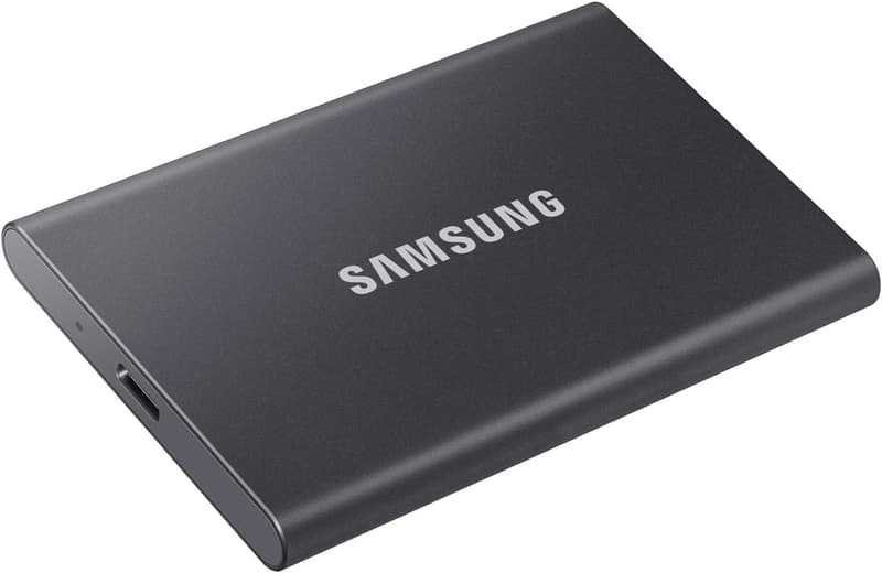 1TB外付けSSD Samsung T7 USB3.2 Gen2 最大転送速度1,050MB/秒 グレー【特典付】