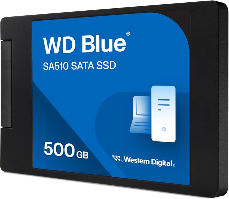 WD Blue 内蔵 SATA SSD 500GB (読取り560MB/s・書込み510MB/s)【5年保証】