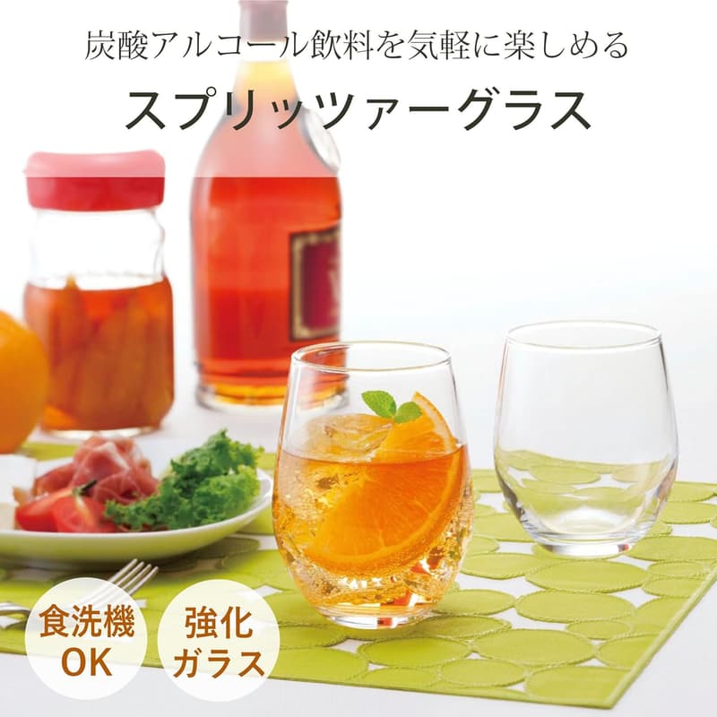 日本製 割れにくい フリーグラス スプリッツァーグラス 295ml 3個セット 食洗機対応