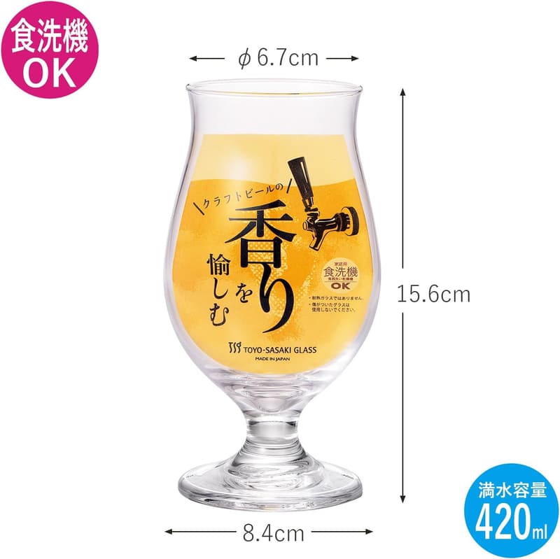 敬老の日・父の日・母の日ギフト 東洋佐々木ガラス 420ml ビールグラス 食洗機対応 日本製