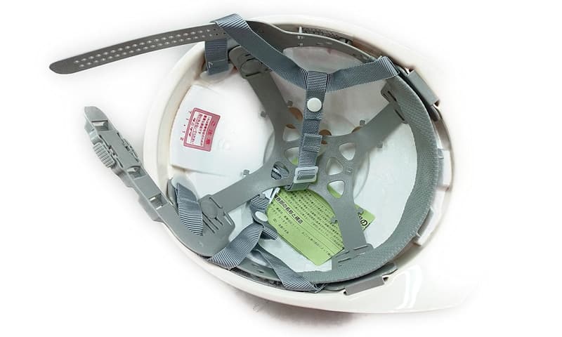 ABS製前ひさし型ヘルメット 白【谷沢製作所】0169EZ