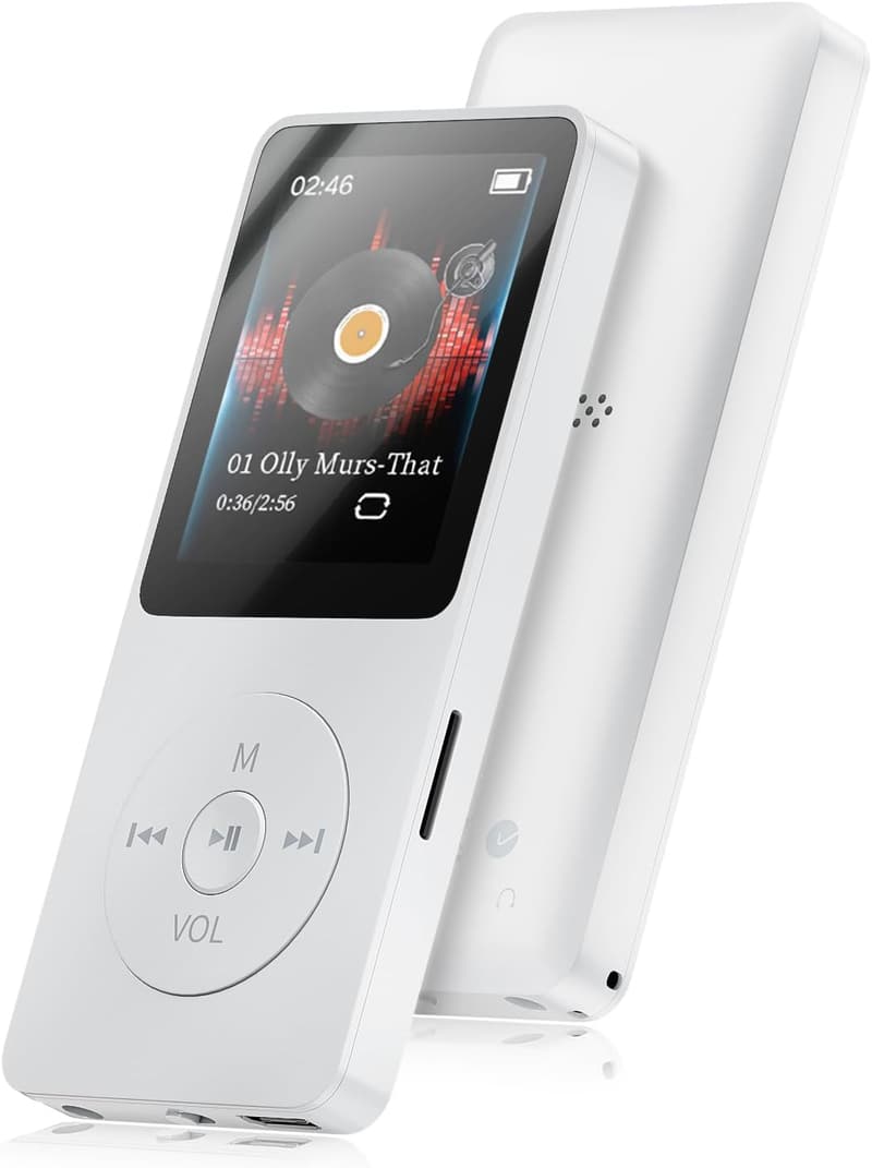Bluetooth5.2対応音楽プレーヤー 32GB内蔵・128GB拡張可能 HIFI音質 小型軽量