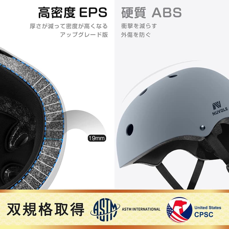 子供・大人兼用自転車ヘルメット 軽量・通気性・衝撃吸収 CE・CPSC・ASTM規格
